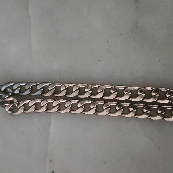 Heart Lock and Key Gold Tone Chain Pendant Necklace - Picture 8 of 16